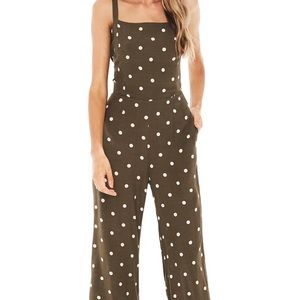 Faithfull The Brand Playa PolkaDot Jumpsuit Medium